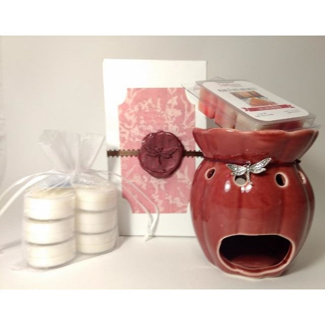 Scent Lover's Gift Set - Wax Melter w/Tea Lights and Choice of Scent