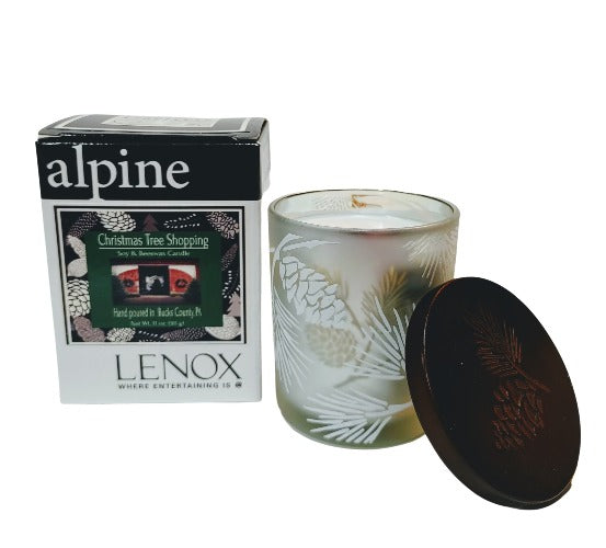 Libellule in Lenox - Christmas Tree Shopping Scented - Wood Wick Candle