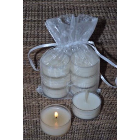Tea Lights - Set of 6 - Unscented Soy & Beeswax