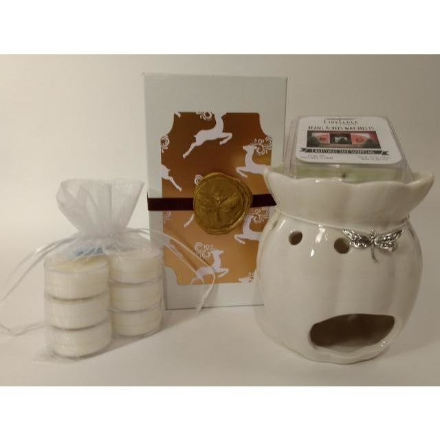 Scent Lover's Gift Set - Wax Melter w/Tea Lights and Choice of